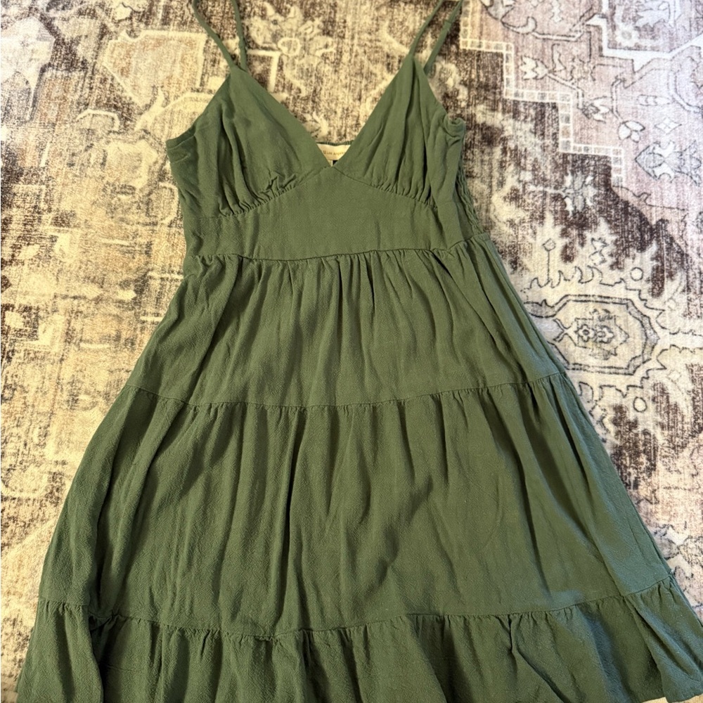 Monteau Olive Green Dress